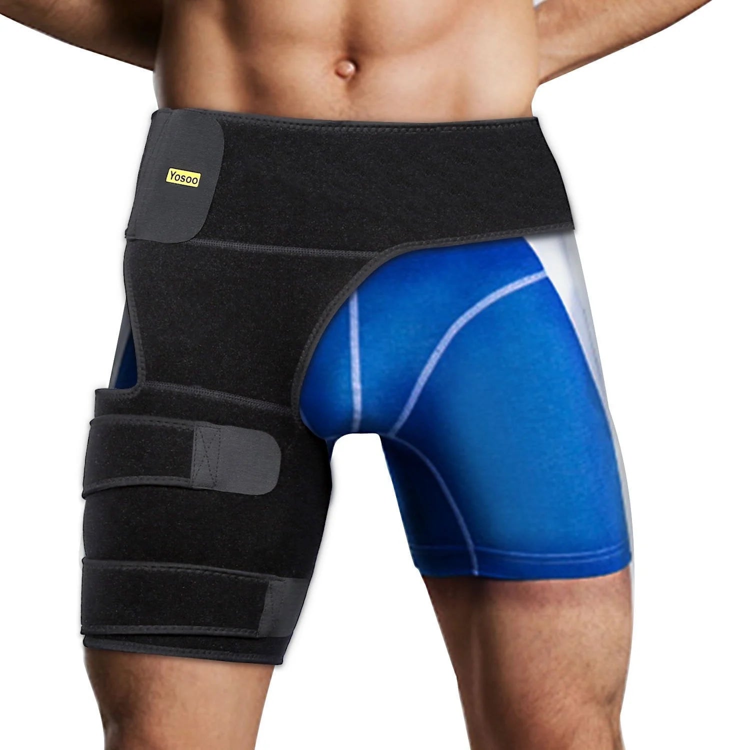 Adjustable Hip & Thigh Compression Sleeve – Neoprene Support for Sports, Running, Groin & Hip Pain Relief