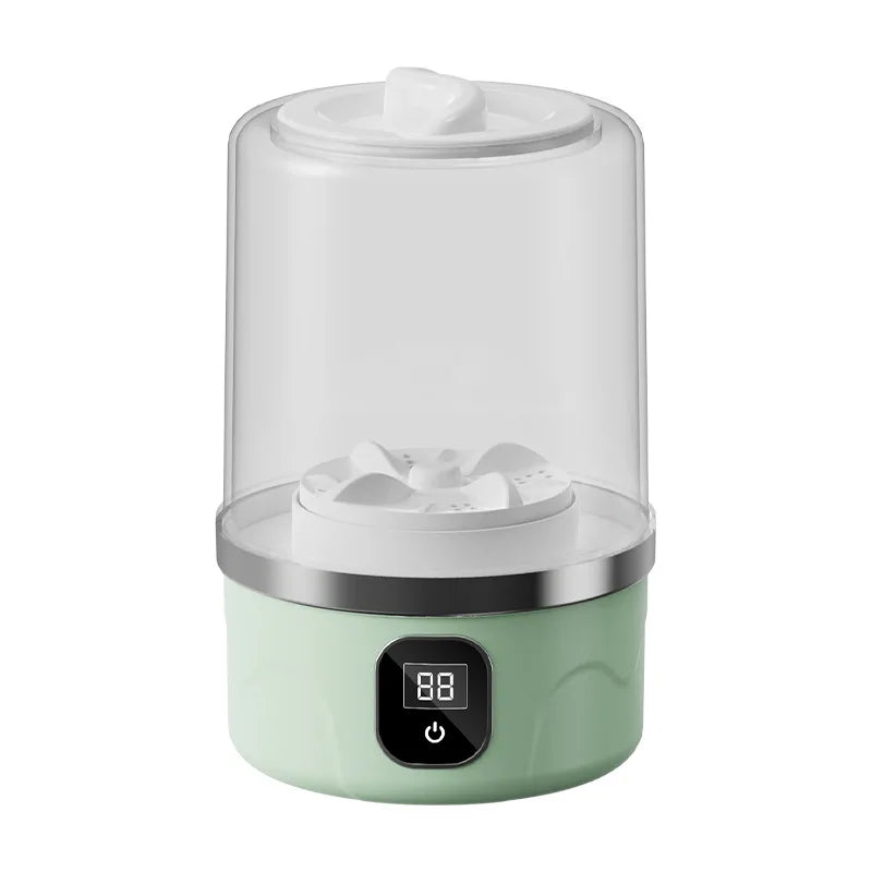 Portable Mini Washing Machine – Compact washer for dorms, travel, camping, hotels & apartments, easy clothes cleaning.