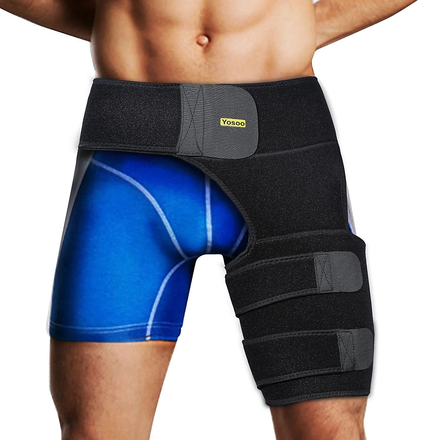 Adjustable Hip & Thigh Compression Sleeve – Neoprene Support for Sports, Running, Groin & Hip Pain Relief