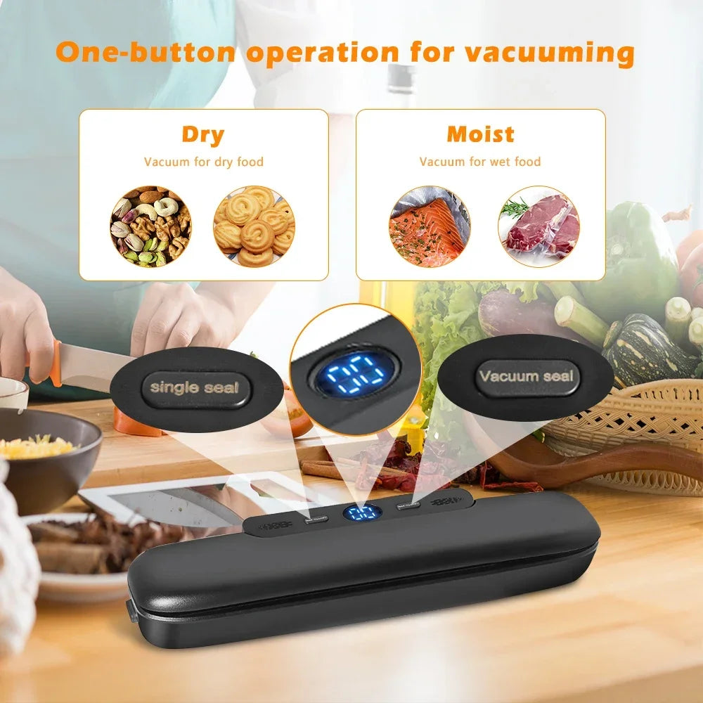 Vacuum Sealer Machine for Food Storage + 10 Bags