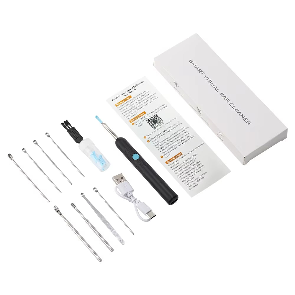 Smart Ear Cleaner with Camera & LED – Wireless Wax Removal Tool