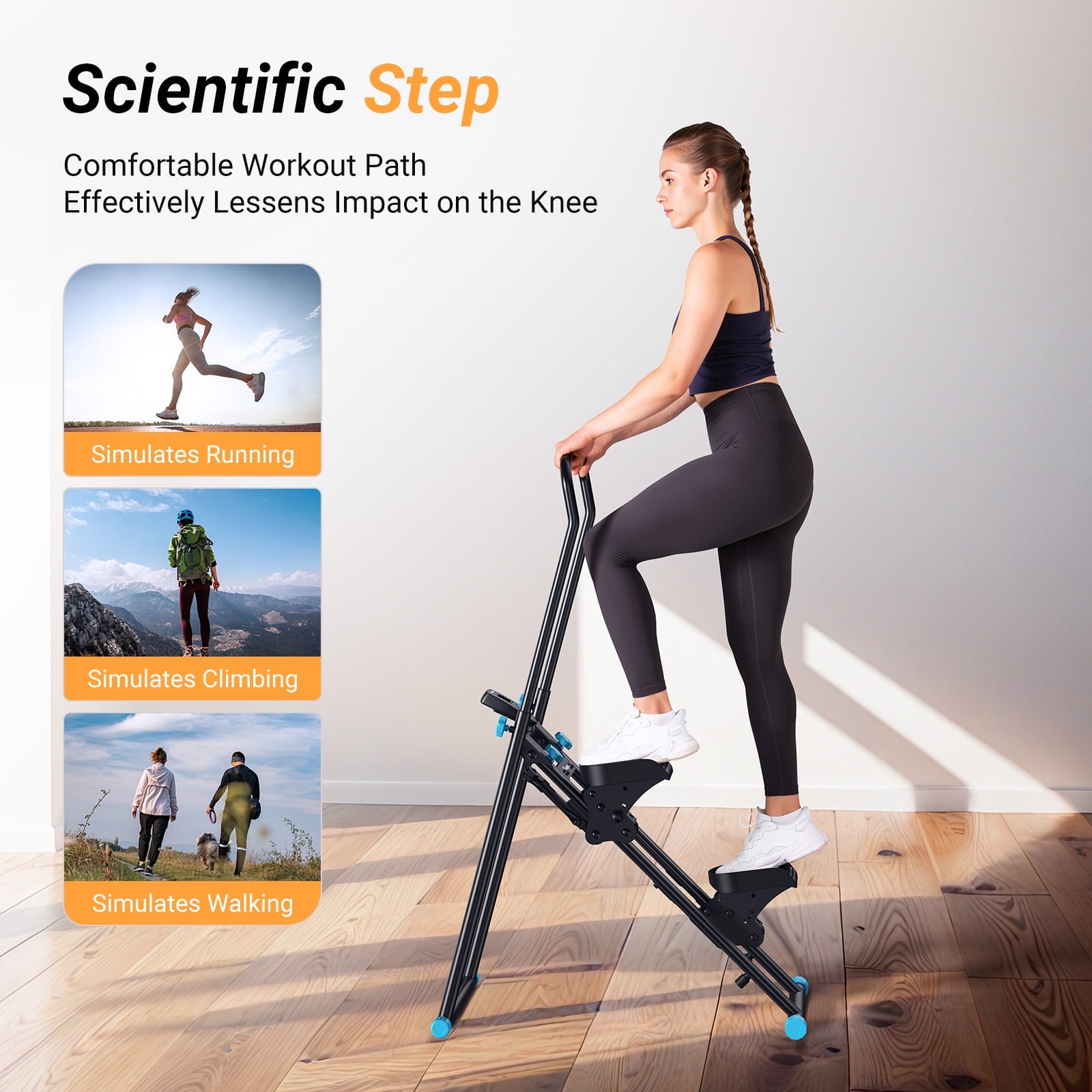 MERACH Compact Foldable Stair Stepper Climber