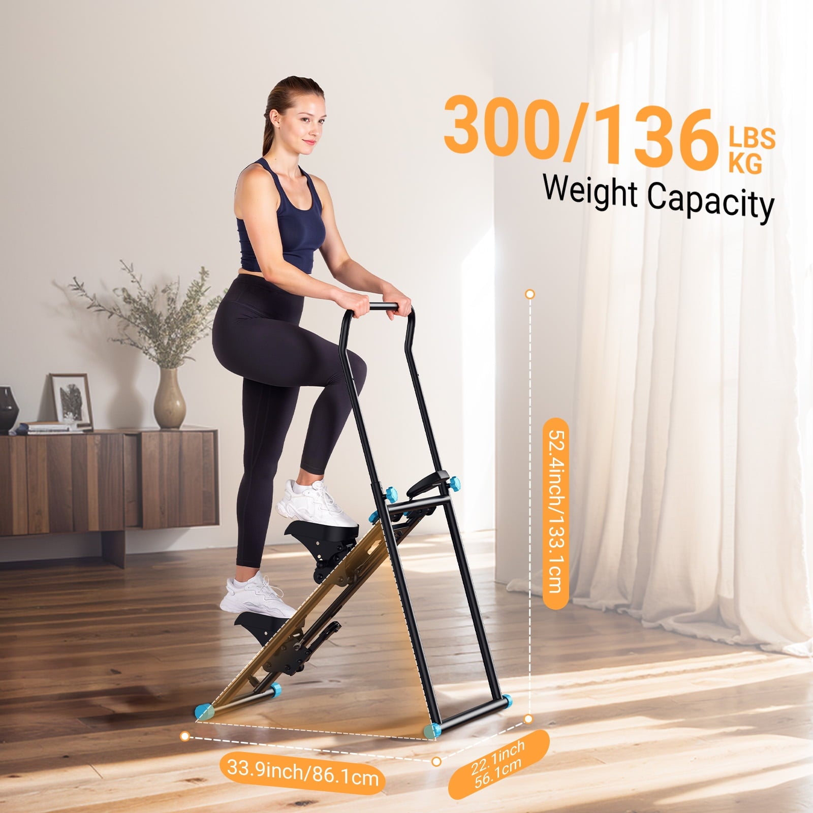 MERACH Compact Foldable Stair Stepper Climber