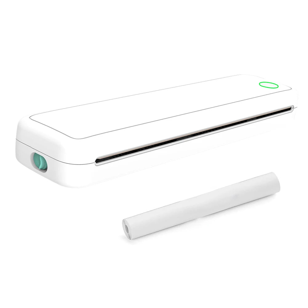 A4 Portable Inkless Thermal Printer with Paper, Bluetooth Mobile Home Printer