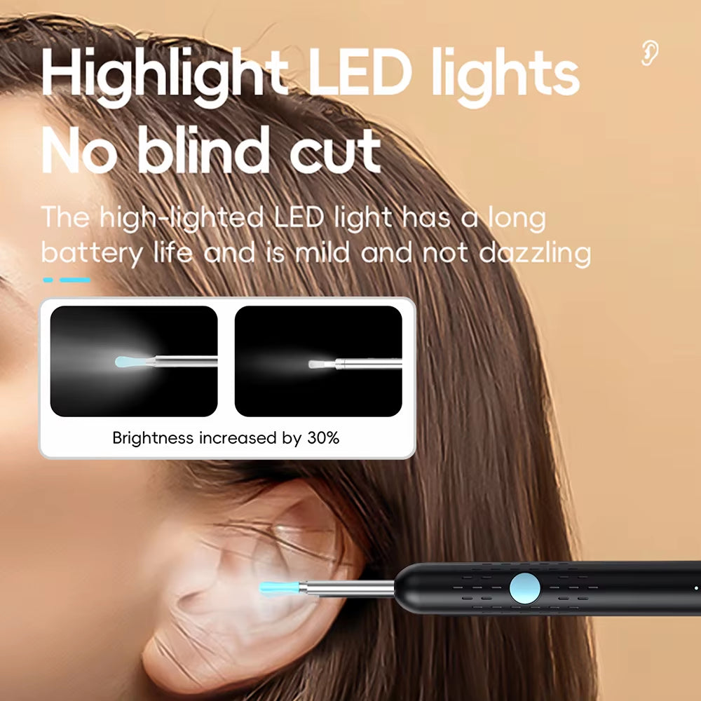 Smart Ear Cleaner with Camera & LED – Wireless Wax Removal Tool