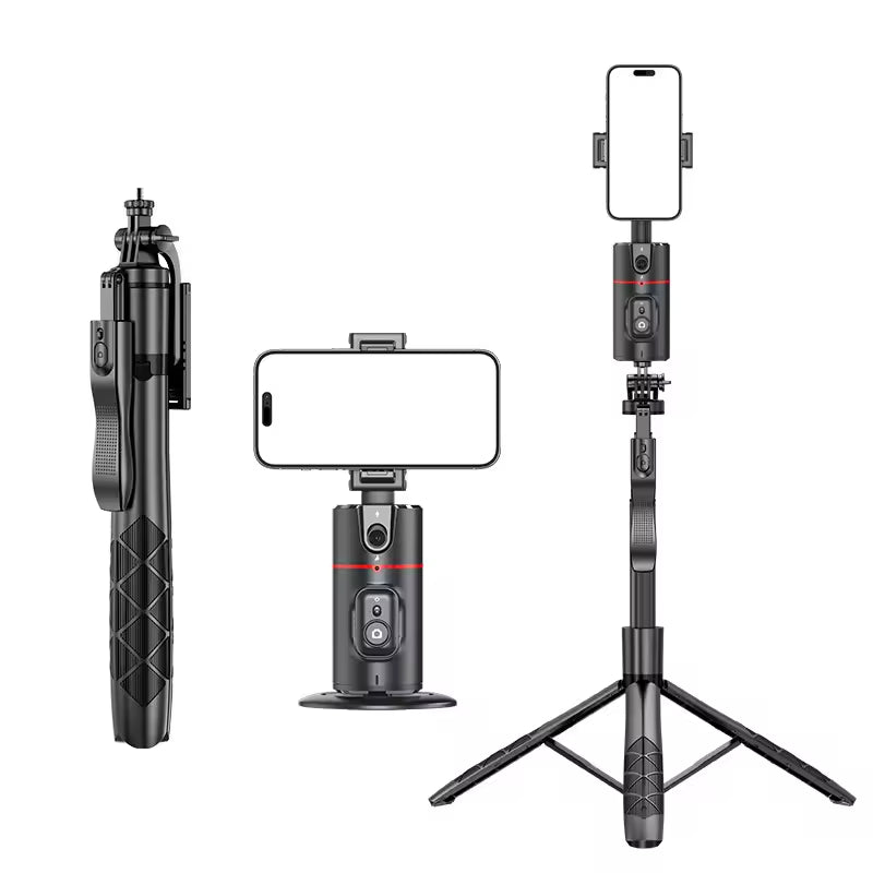 Innotech SC Extendable Auto Face Tracking Tripod with 360-Degree Rotation, Featuring Both Auto and Manual Control for Smart Cameraman Shooting in Video, Vlogging, and Live Streaming