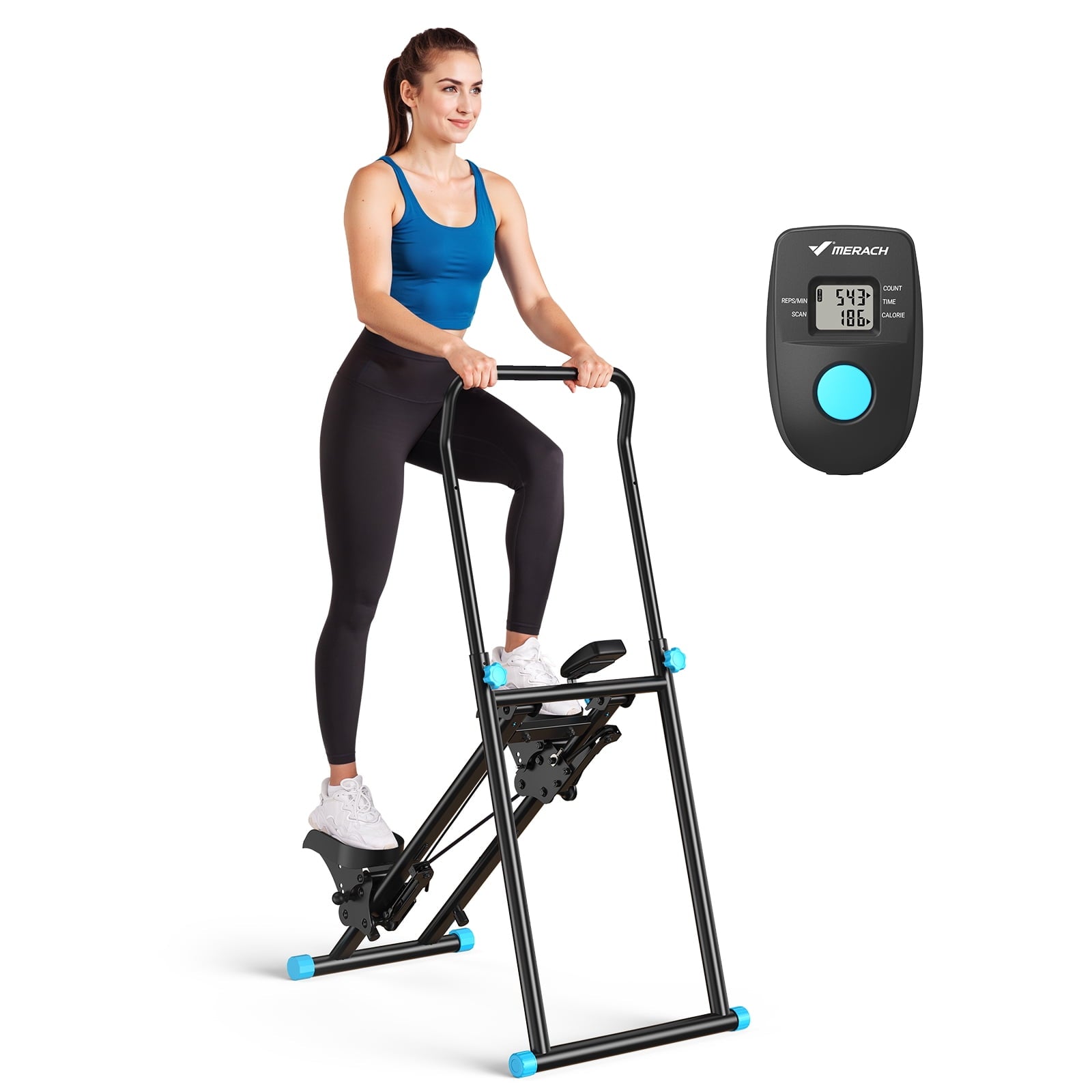MERACH Compact Foldable Stair Stepper Climber