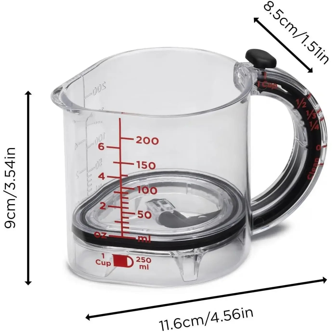 Newest 4-in-1 Adjustable Measuring Cup – Multi-Function, Space-Saving, Easy to Clean, No Waste.