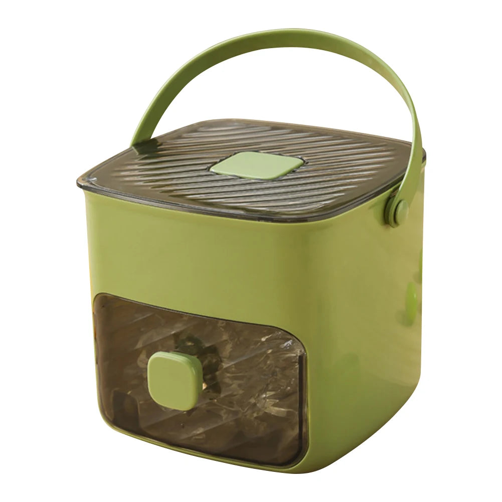 Compact Portable Ice Maker with Storage Drawer & Handle – Perfect for Home, Camping, RVs & Offices!