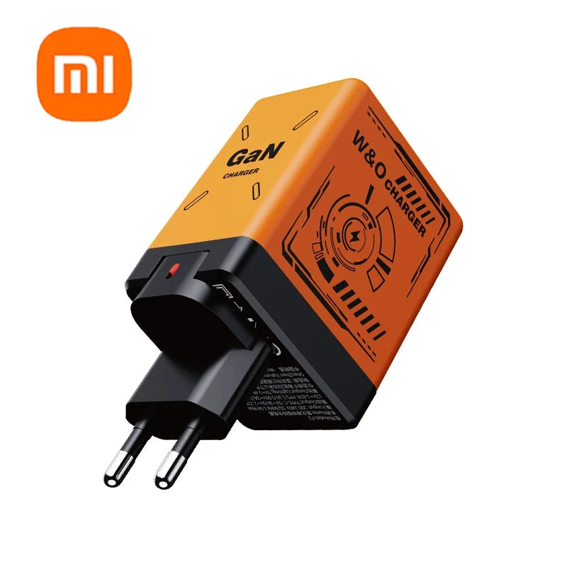 Xiaomi 120W GaN Fast Charger with Retractable Type-C/Lightning Cable.