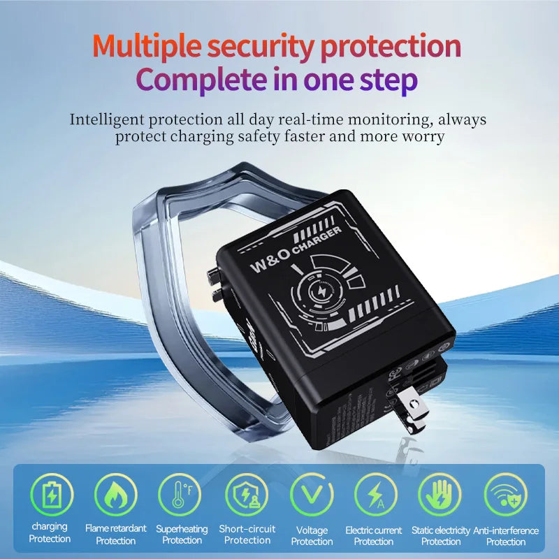 Xiaomi 120W GaN Fast Charger with Retractable Type-C/Lightning Cable.