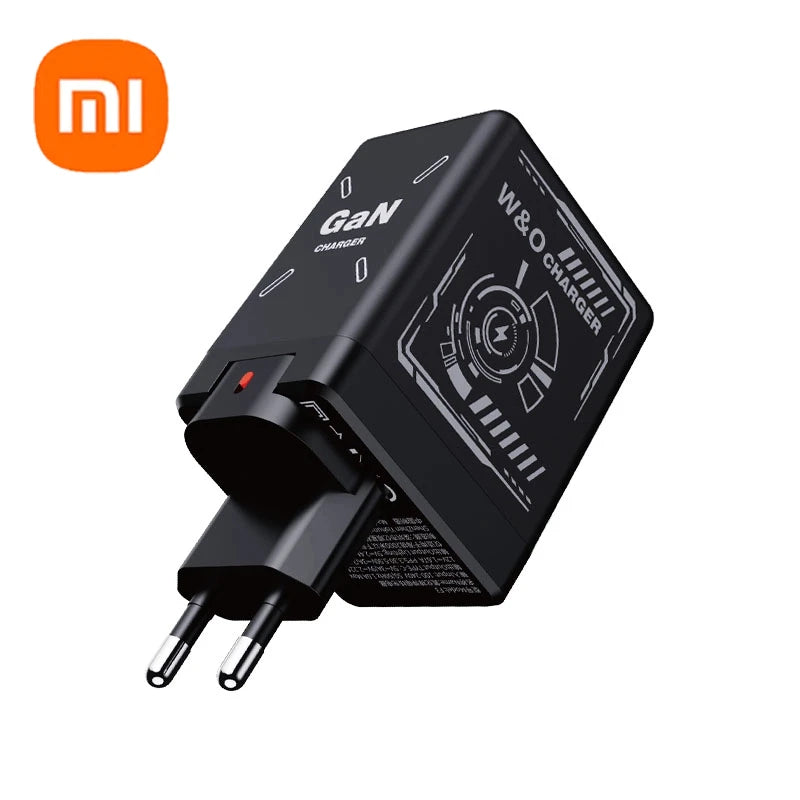 Xiaomi 120W GaN Fast Charger with Retractable Type-C/Lightning Cable.