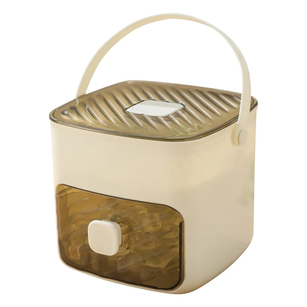 Compact Portable Ice Maker with Storage Drawer & Handle – Perfect for Home, Camping, RVs & Offices!