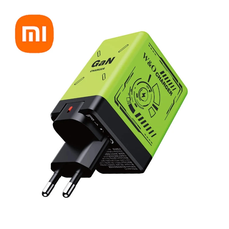 Xiaomi 120W GaN Fast Charger with Retractable Type-C/Lightning Cable.