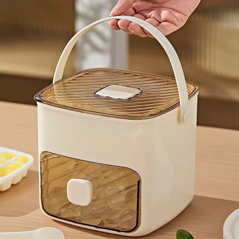 Compact Portable Ice Maker with Storage Drawer & Handle – Perfect for Home, Camping, RVs & Offices!