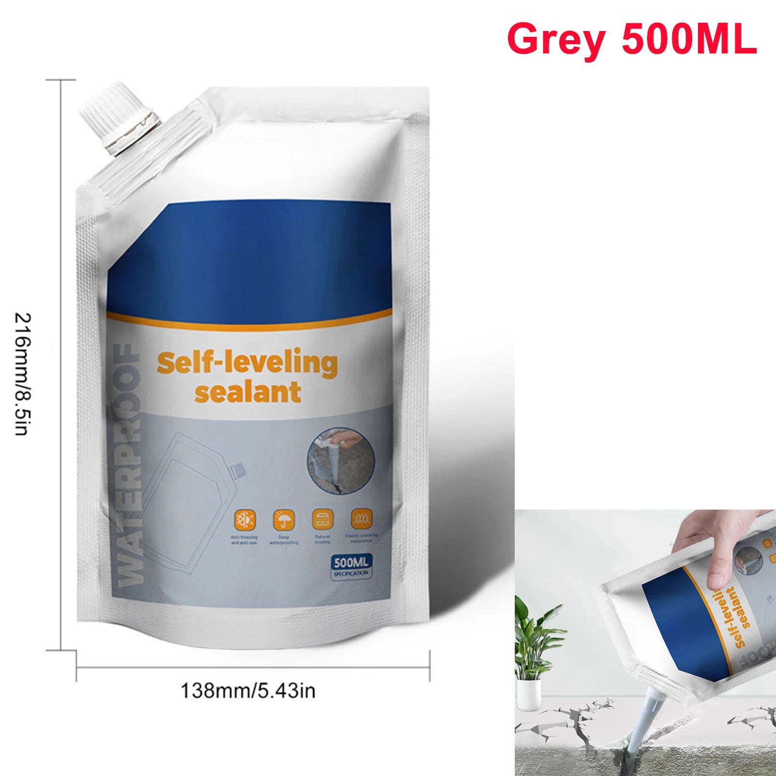 Heavy-Duty Concrete Crack & Pothole Repair Adhesive – Strong Grouting Filler for Lasting Fixes.
