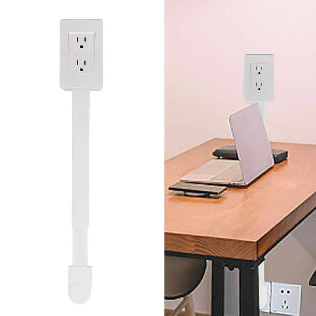 Rotatable Power Outlet Extender with 2 AC, USB-A & USB-C