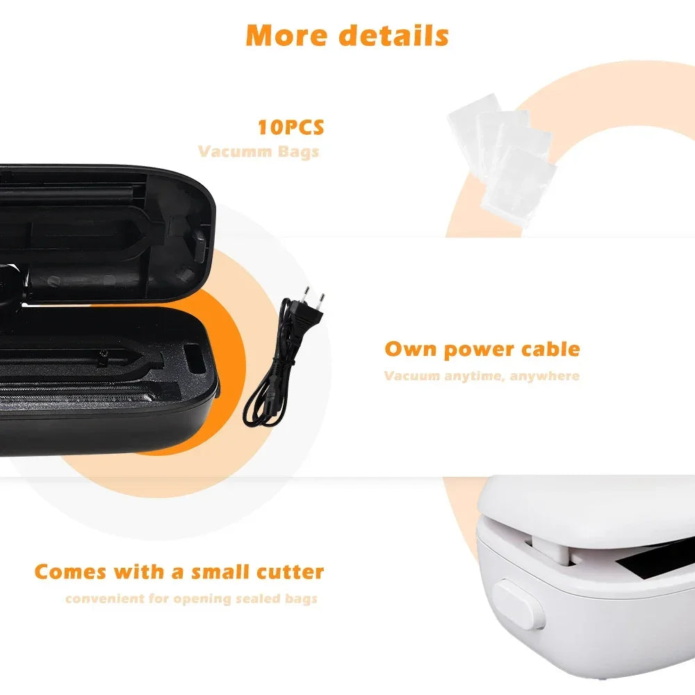 Vacuum Sealer Machine for Food Storage + 10 Bags