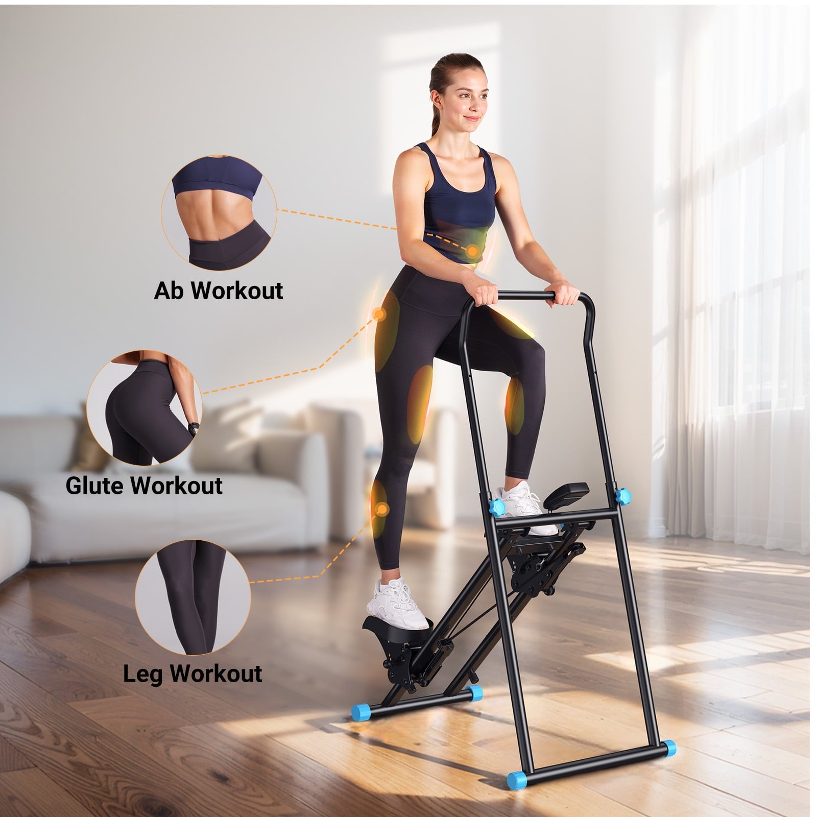 MERACH Compact Foldable Stair Stepper Climber